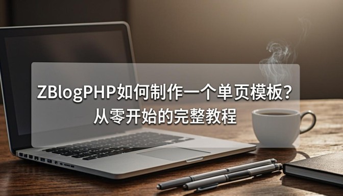 ZBlogPHP如何制作一个单页模板?从零开始的完整教程
